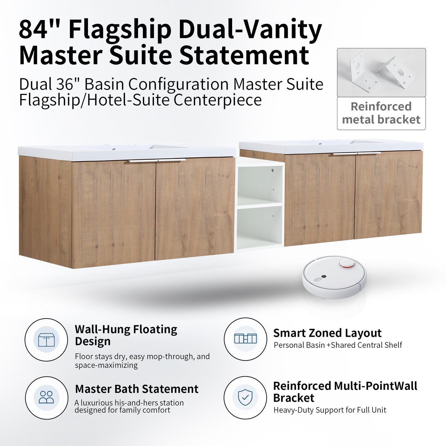 Unitas 36"/84" Floating Vanity (RTA)