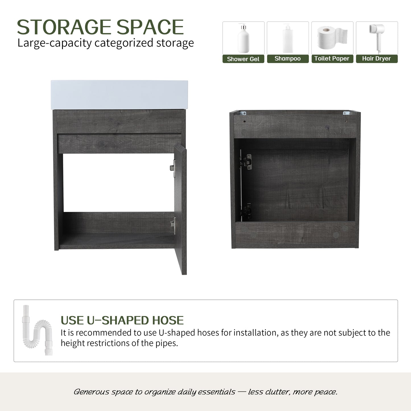 Aero 18" Floating Vanity (Assembled)