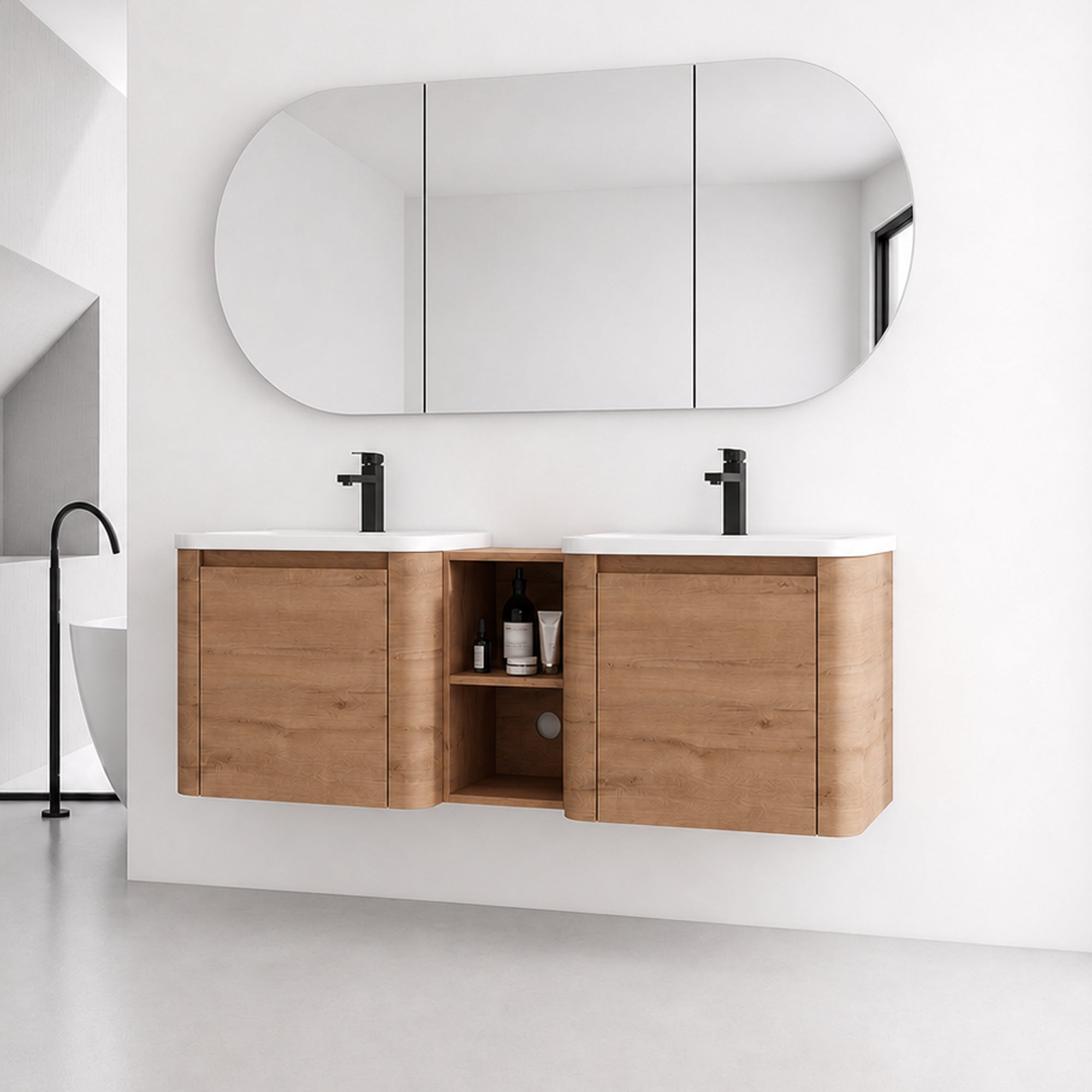 Curvo 24"/36"/60" Floating Vanity (RTA)
