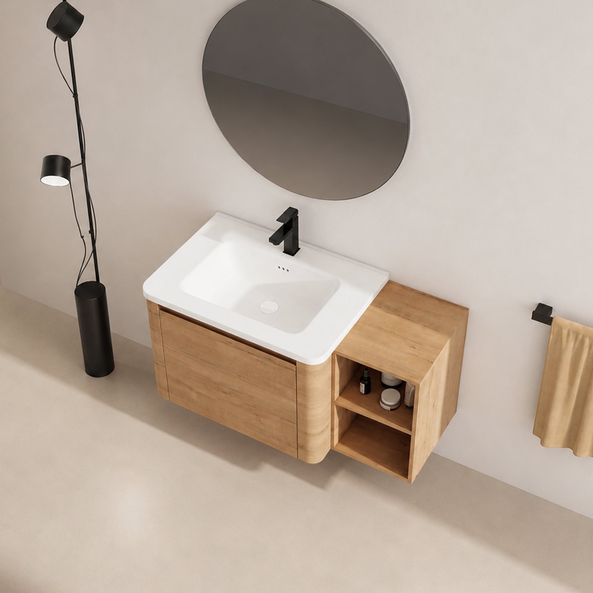 Curvo 28"/40"/68" Floating Vanity (RTA)