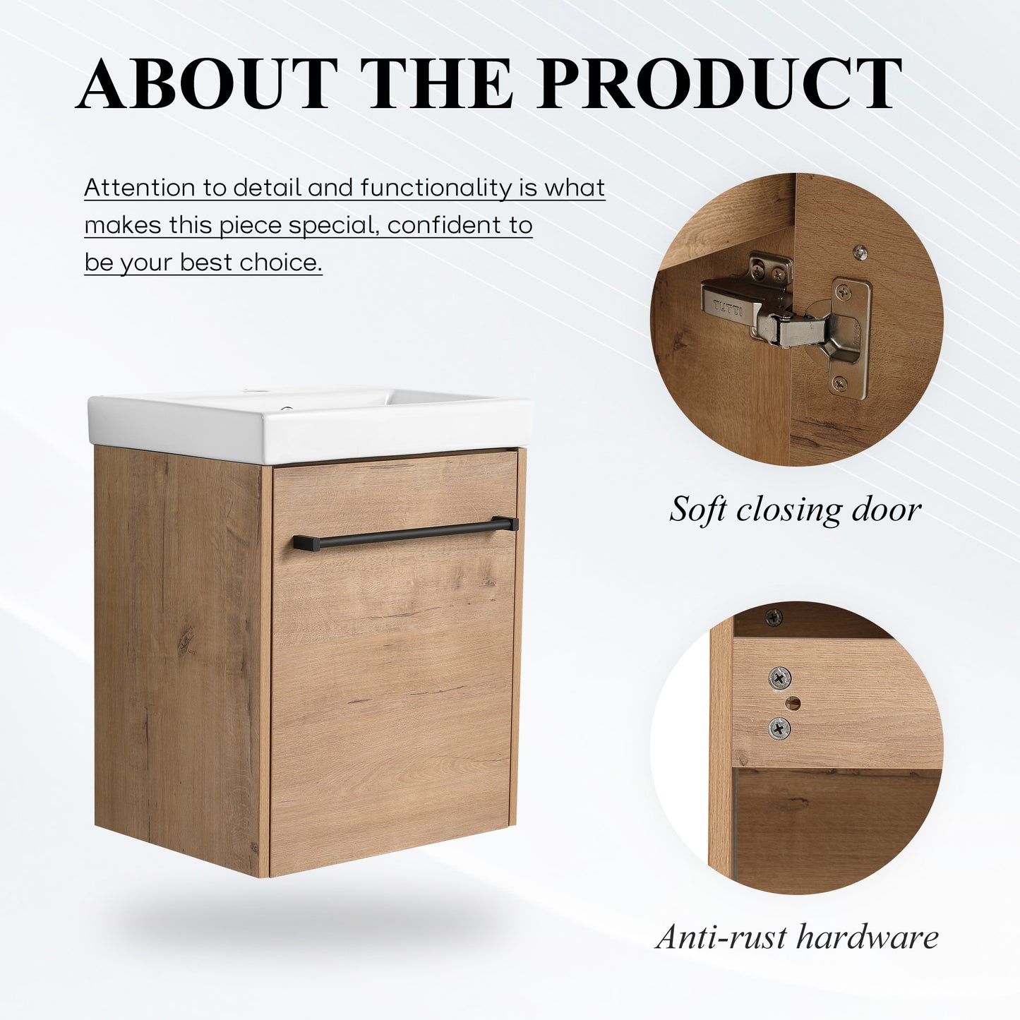 Link 18" Floating Vanity (Assembled)