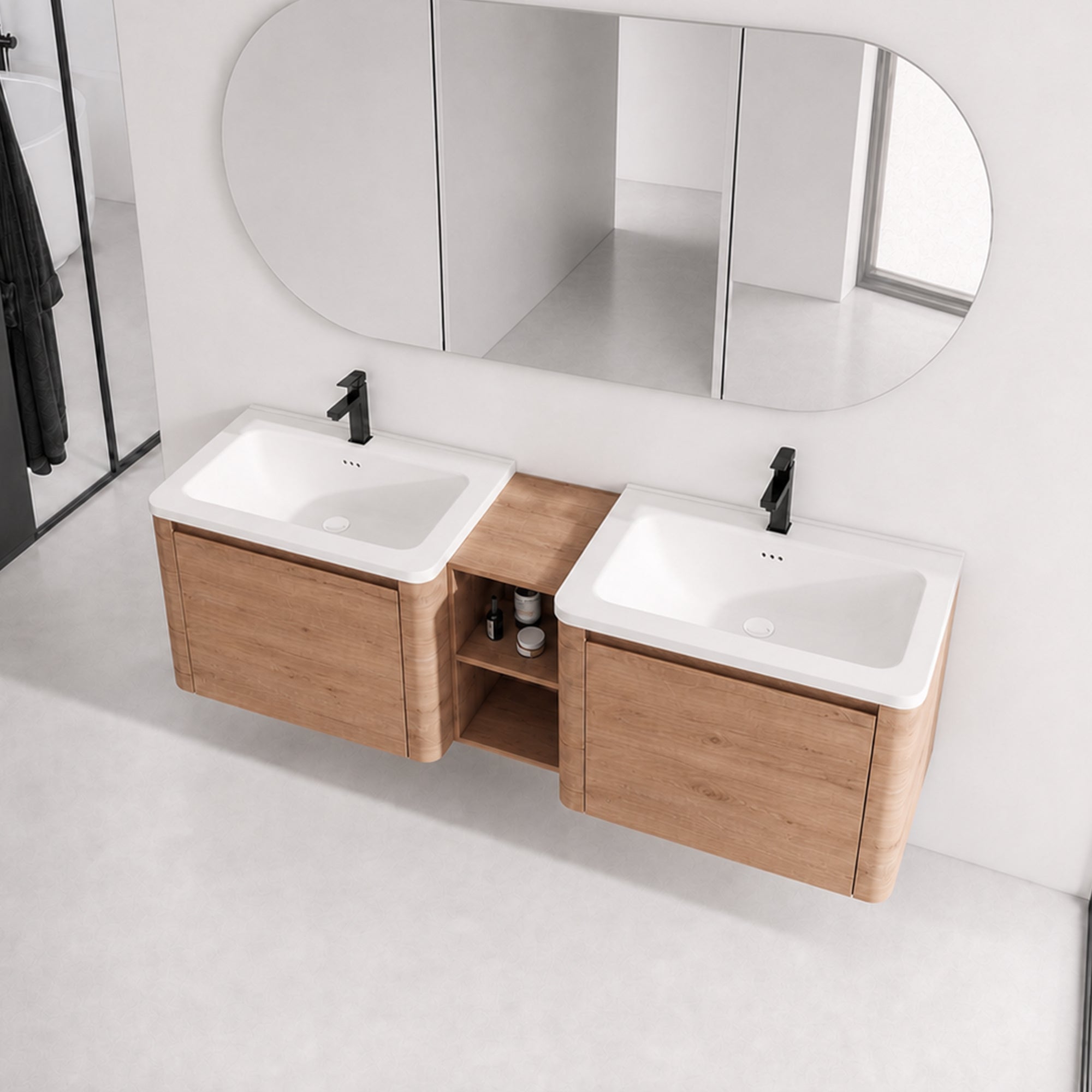 Curvo 28"/40"/68" Floating Vanity (RTA)