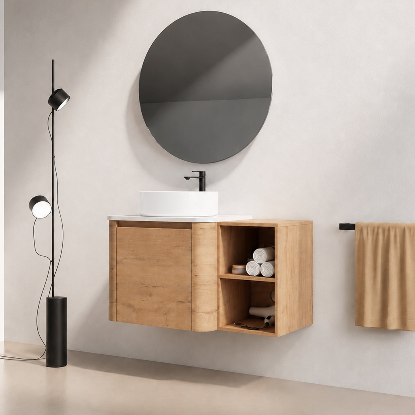 Curvo 24"/36"/48"/60" Floating Vanity (RTA)