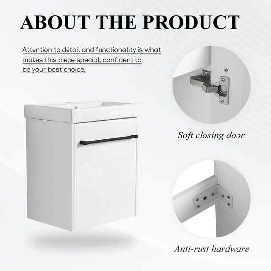 Link 18" Floating Vanity (Assembled)