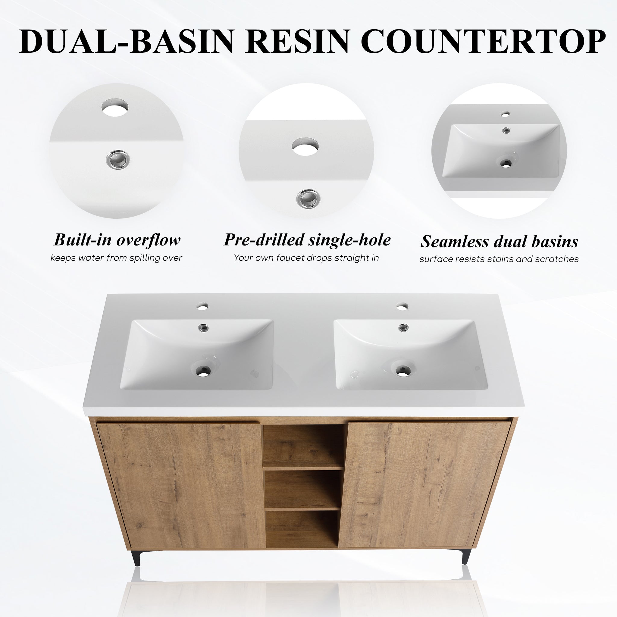 Dualspace 48" Freestanding Vanity (RTA)