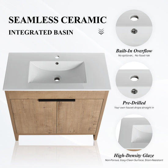 Mason 24"/30"/36" Freestanding Vanity (RTA)