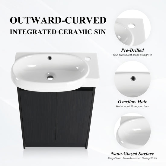 Bend 23" Freestanding Vanity (Assembled)