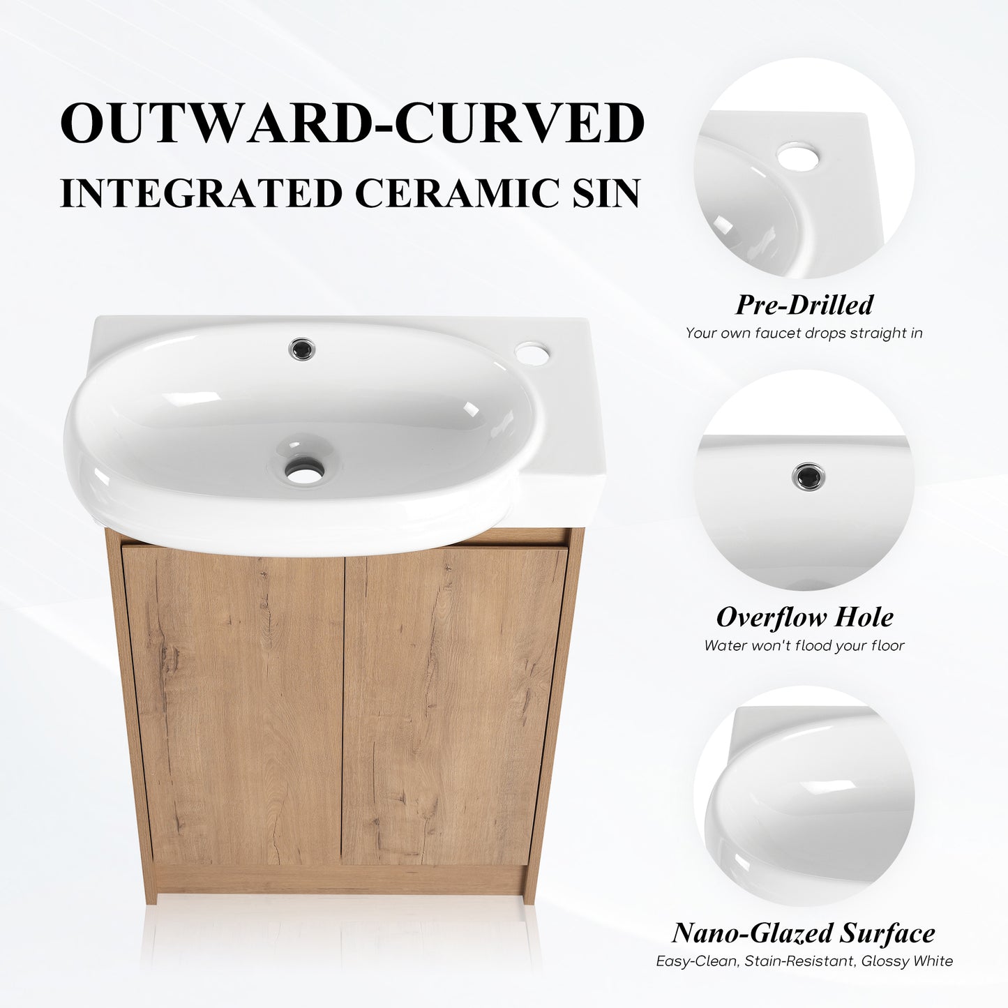 Bend 23" Freestanding Vanity (Assembled)