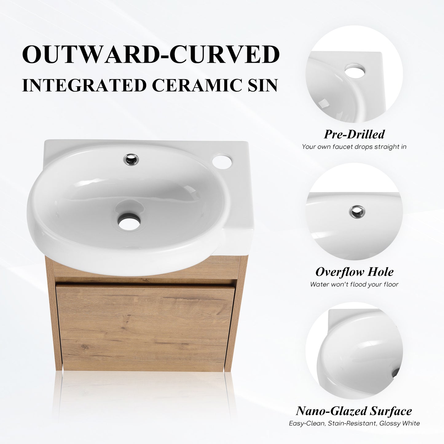 Bend 16" Floating Vanity (RTA)
