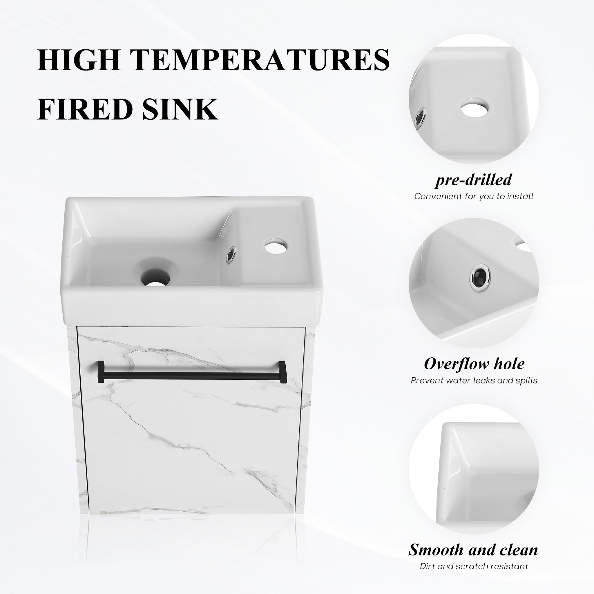 Link 16" Floating Vanity (Assembled)