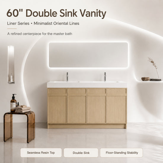 Liner 30"/36"/48"/60" Freestanding Vanity (RTA)
