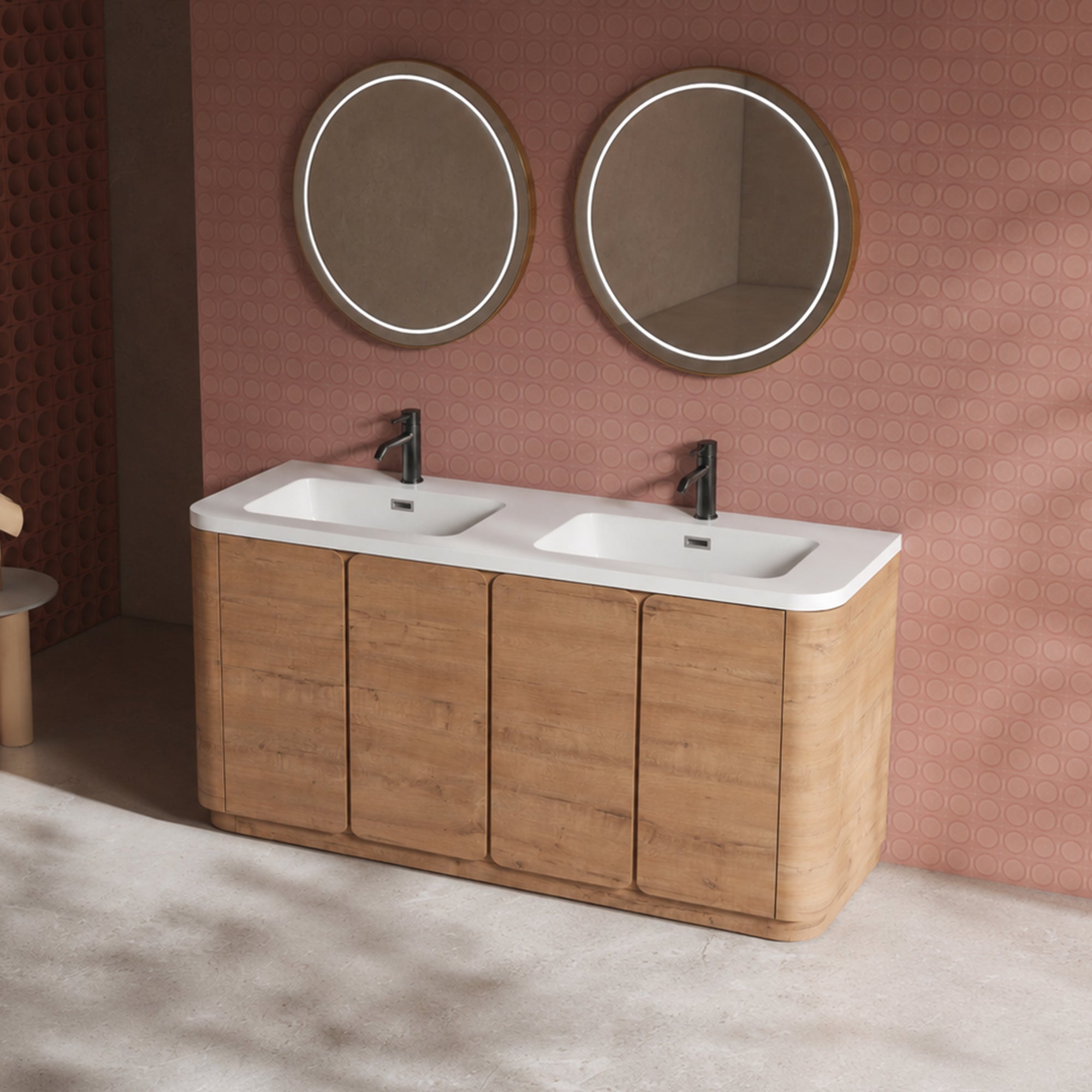Curvo 48"/60" Freestanding Vanity (RTA)