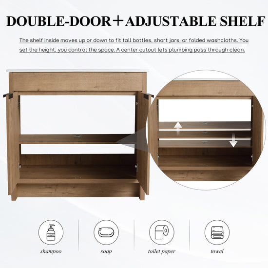 Mason 24"/30"/36" Freestanding Vanity (RTA)