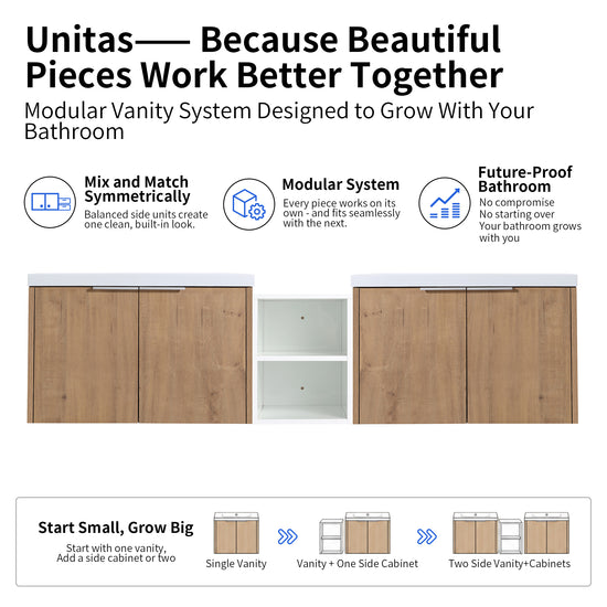 Unitas 30"/72" Floating Vanity (RTA)