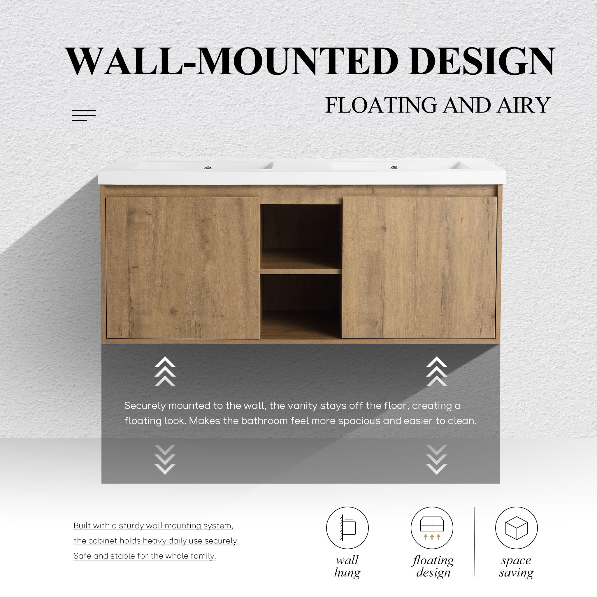 Dualspace 48" Floating Vanity (RTA)