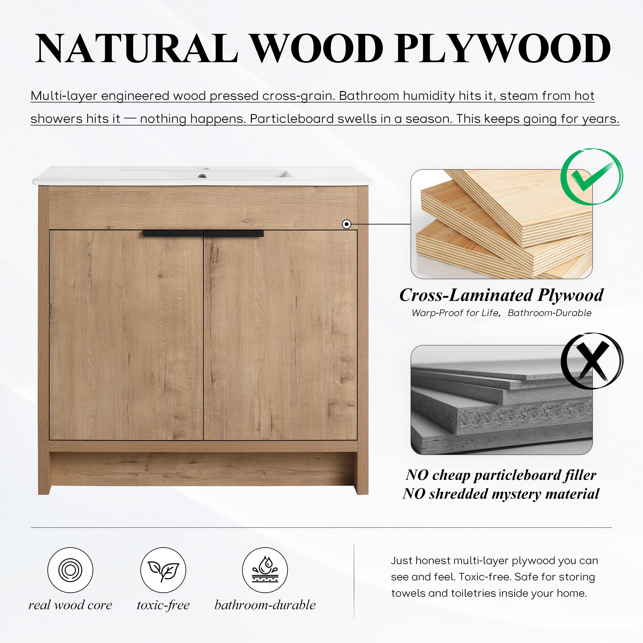 Mason 24"/30"/36" Freestanding Vanity (RTA)