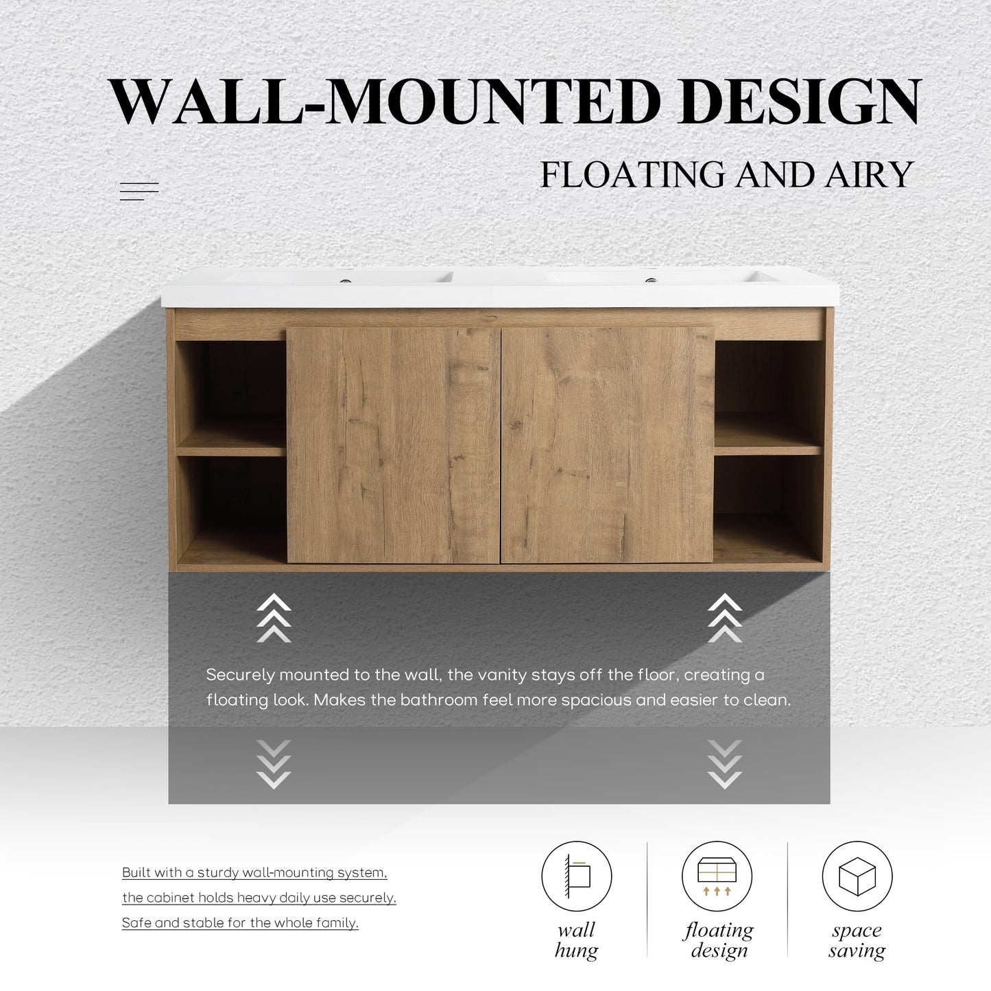 Dualspace 48" Floating Vanity (RTA)