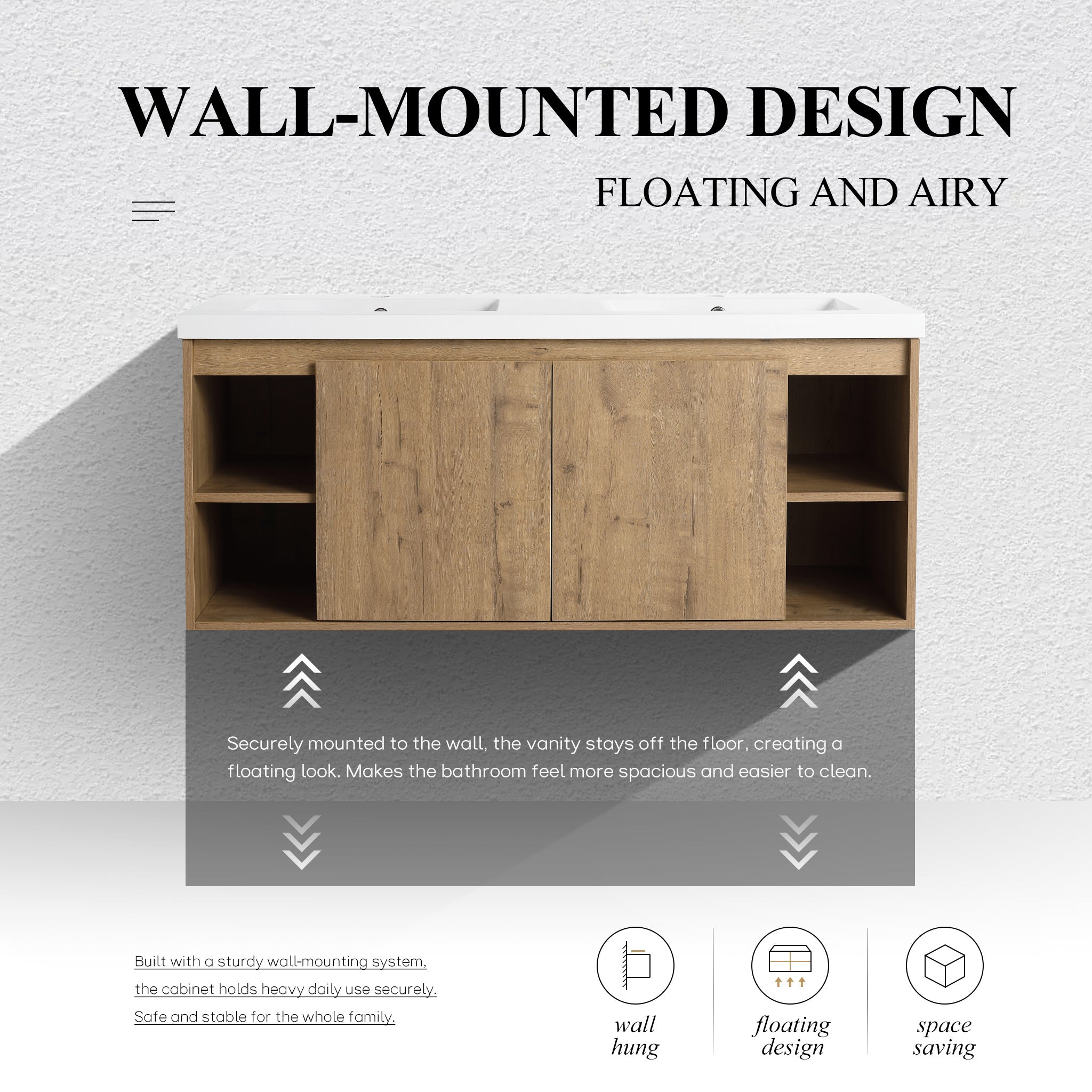 Dualspace 48" Floating Vanity (RTA)