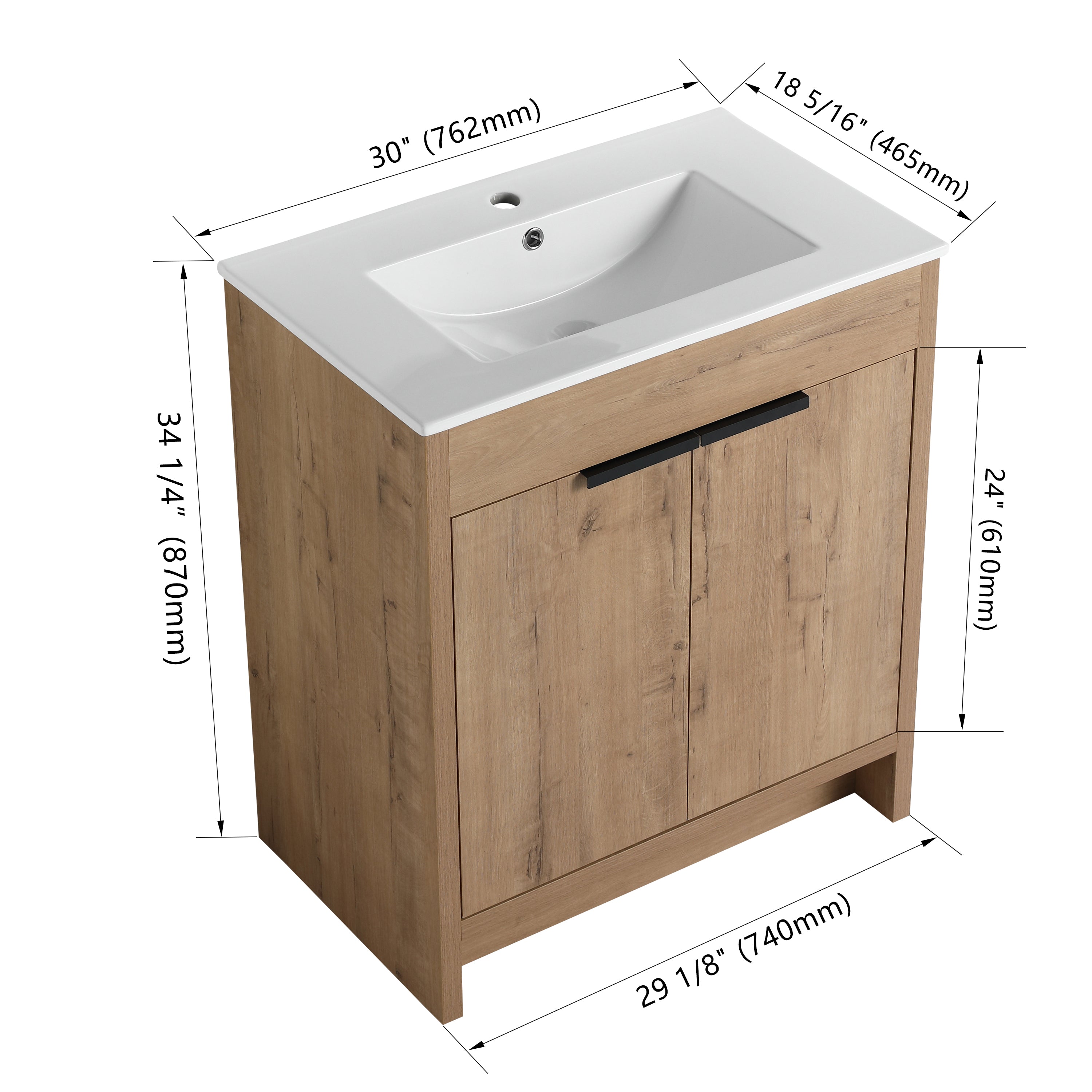 Mason 24"/30"/36" Freestanding Vanity (RTA)