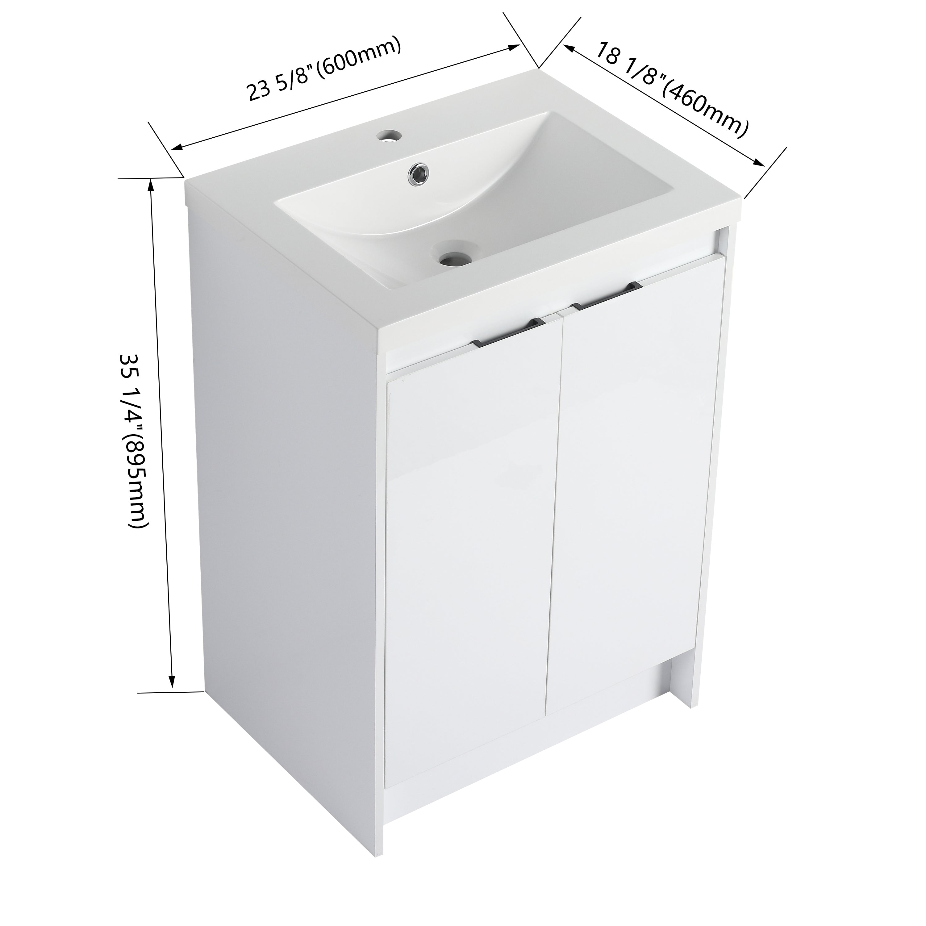 Cube 24" / 48" Freestanding Vanity (RTA)