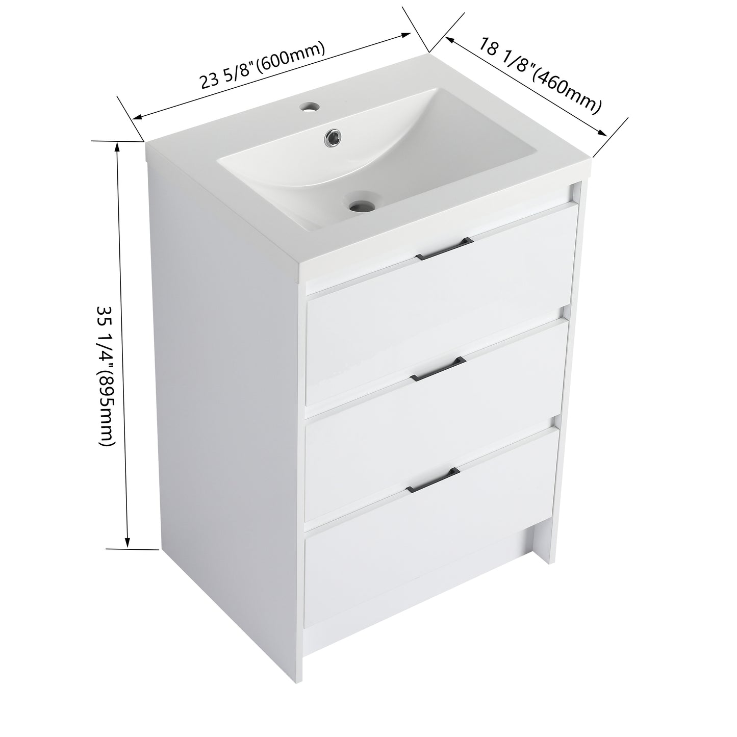 Cube 24" Freestanding Vanity (RTA)