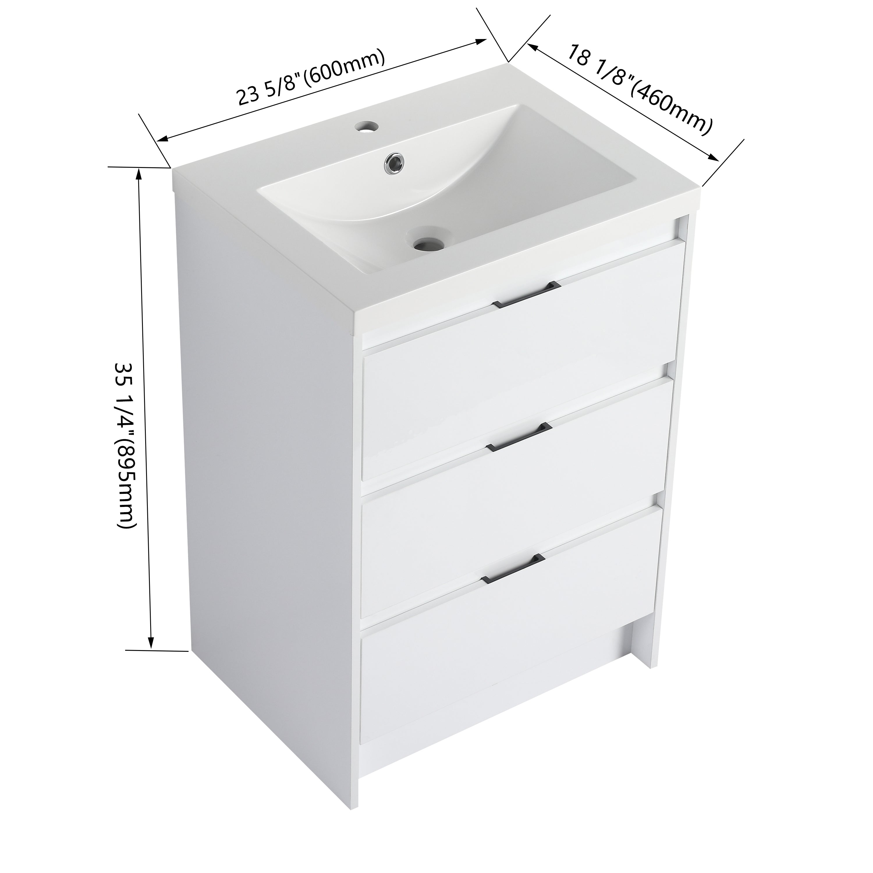 Cube 24" Freestanding Vanity (RTA)
