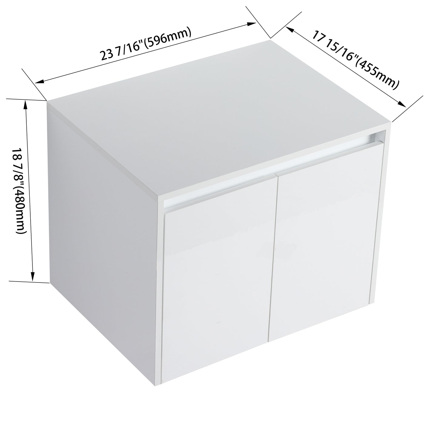 Cube 24" Bathroom Wall Cabinet (RTA)