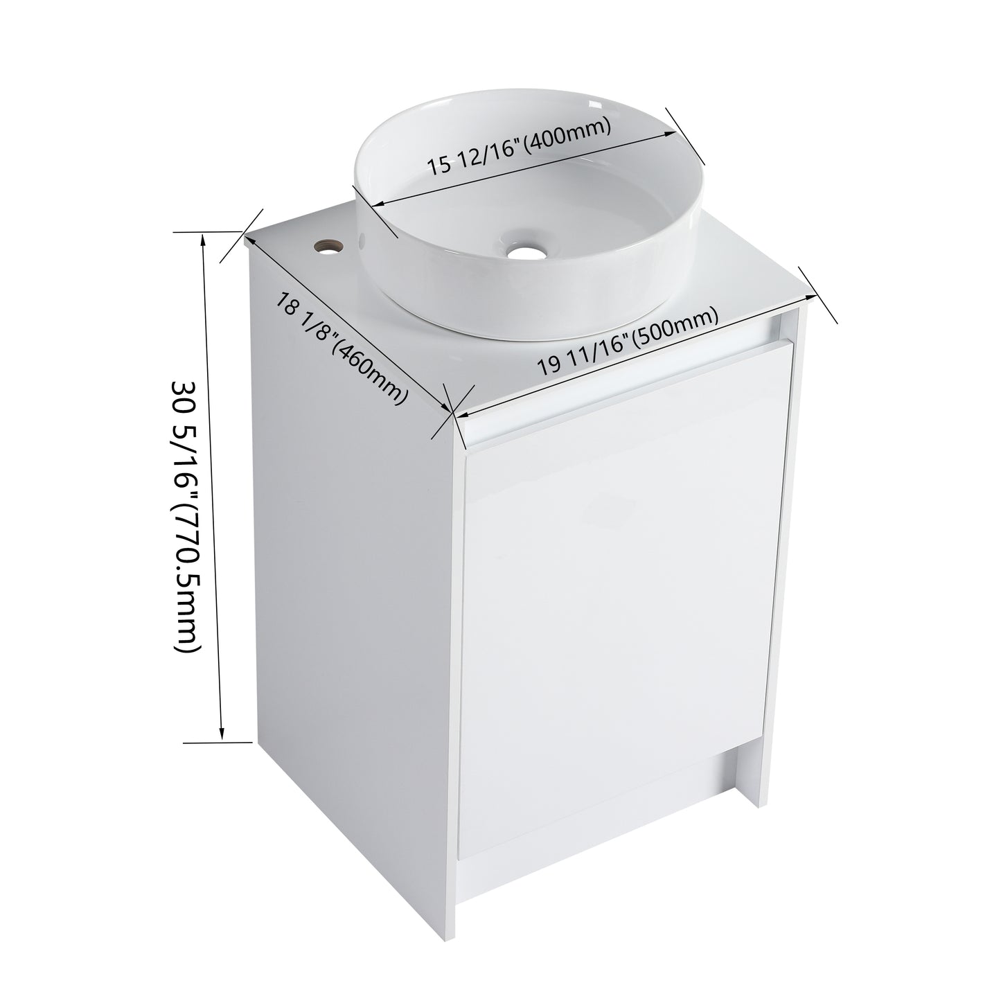 Cube 20"/32" Freestanding Vanity (RTA)