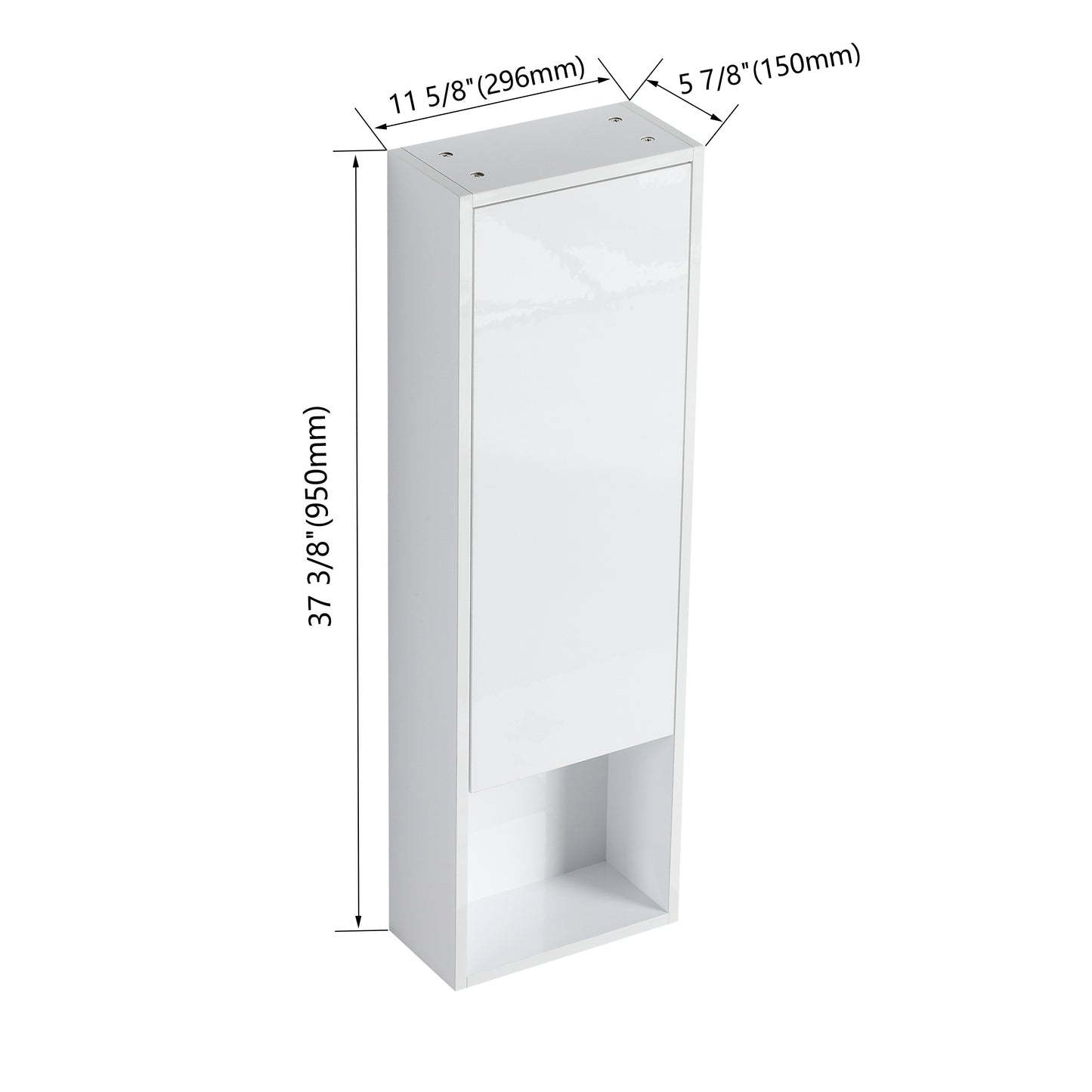 Cube 12" Bathroom Wall Cabinet (RTA)