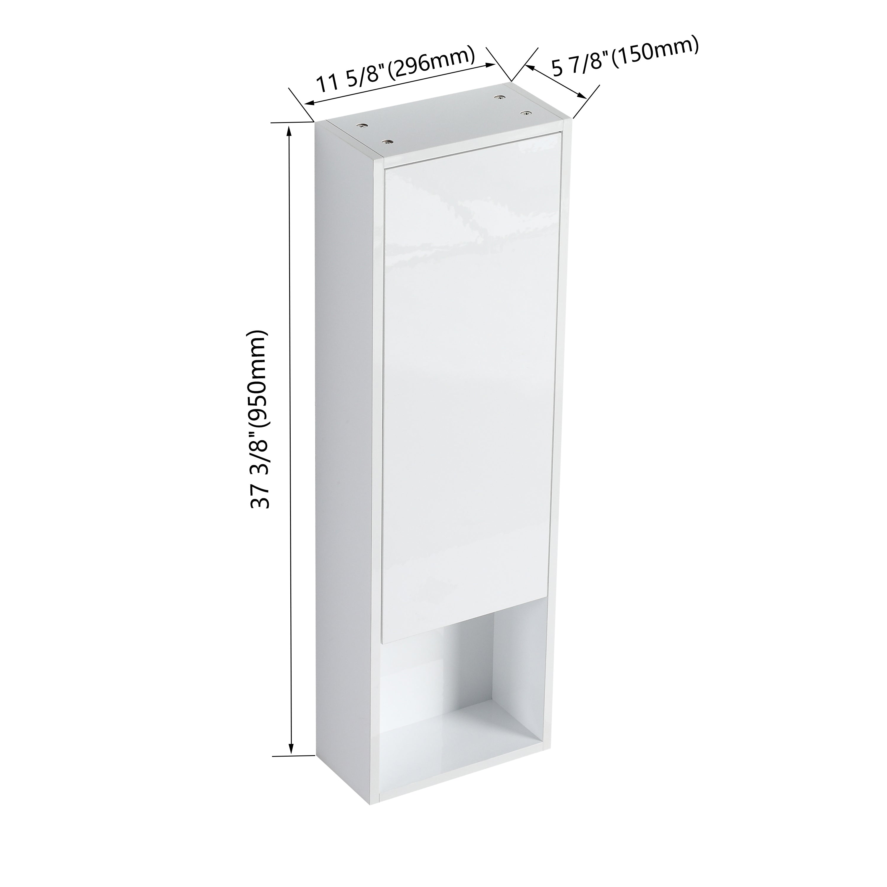 Cube 12" Bathroom Wall Cabinet (RTA)