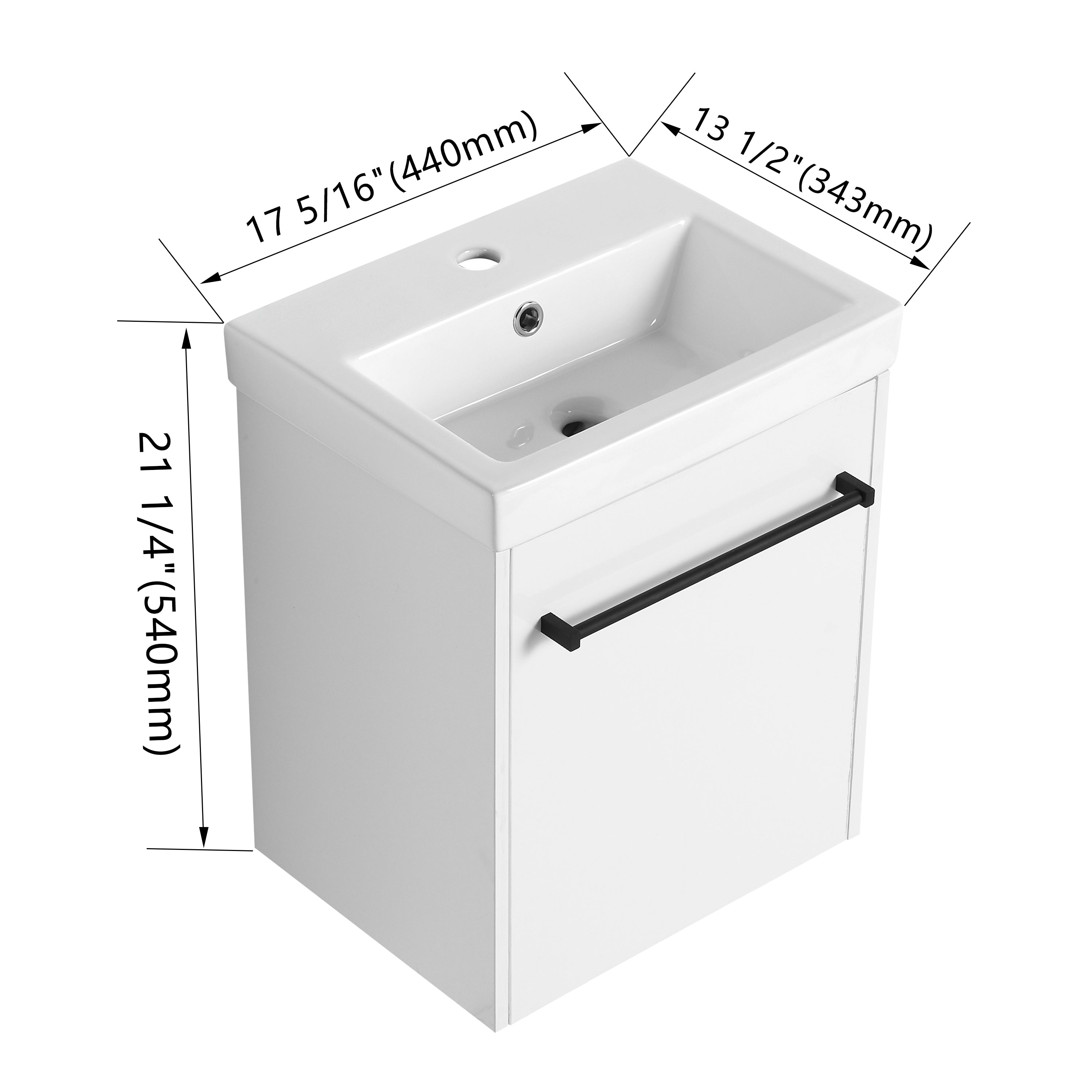 Link 18" Floating Vanity (Assembled)
