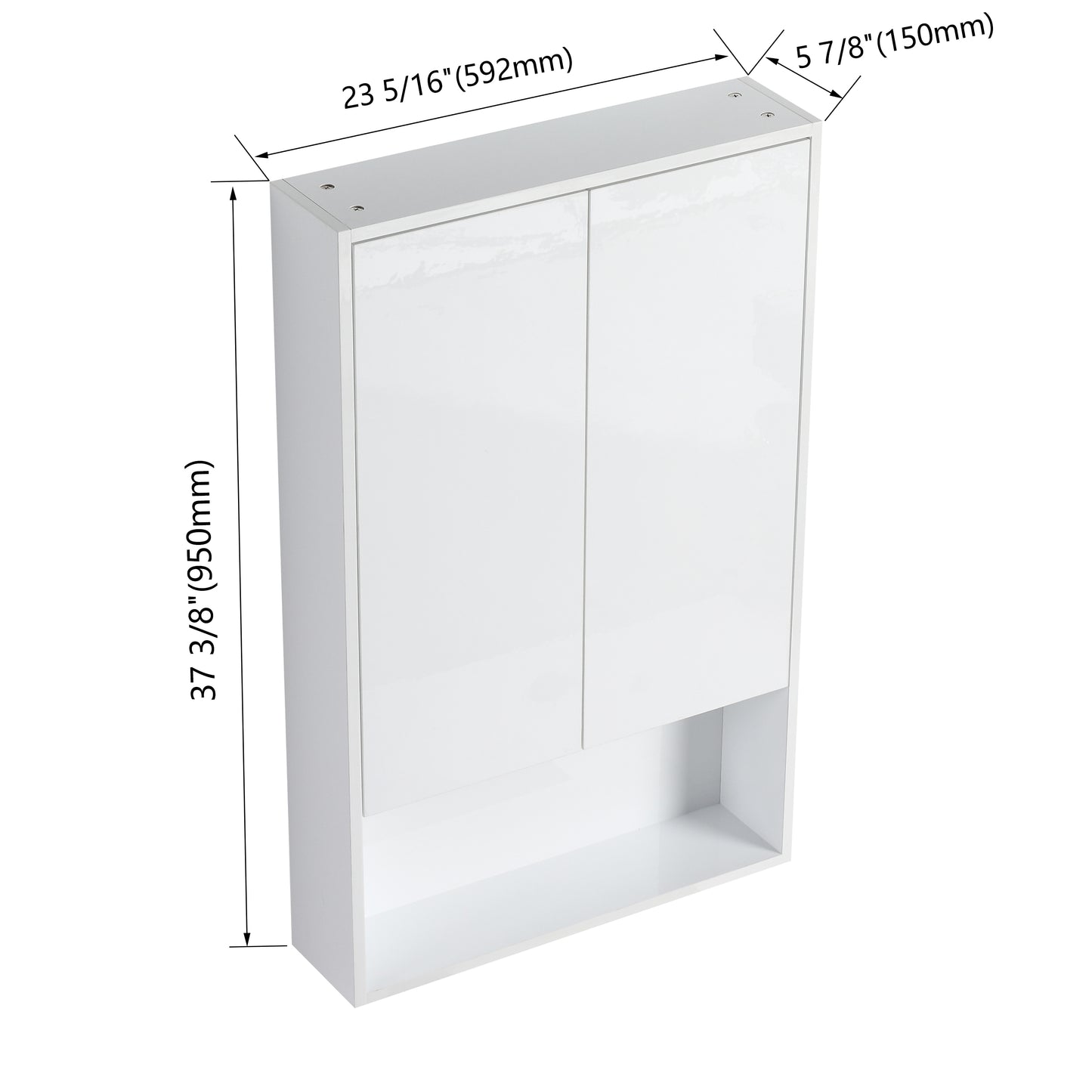 Cube 24" Bathroom Wall Cabinet (RTA)