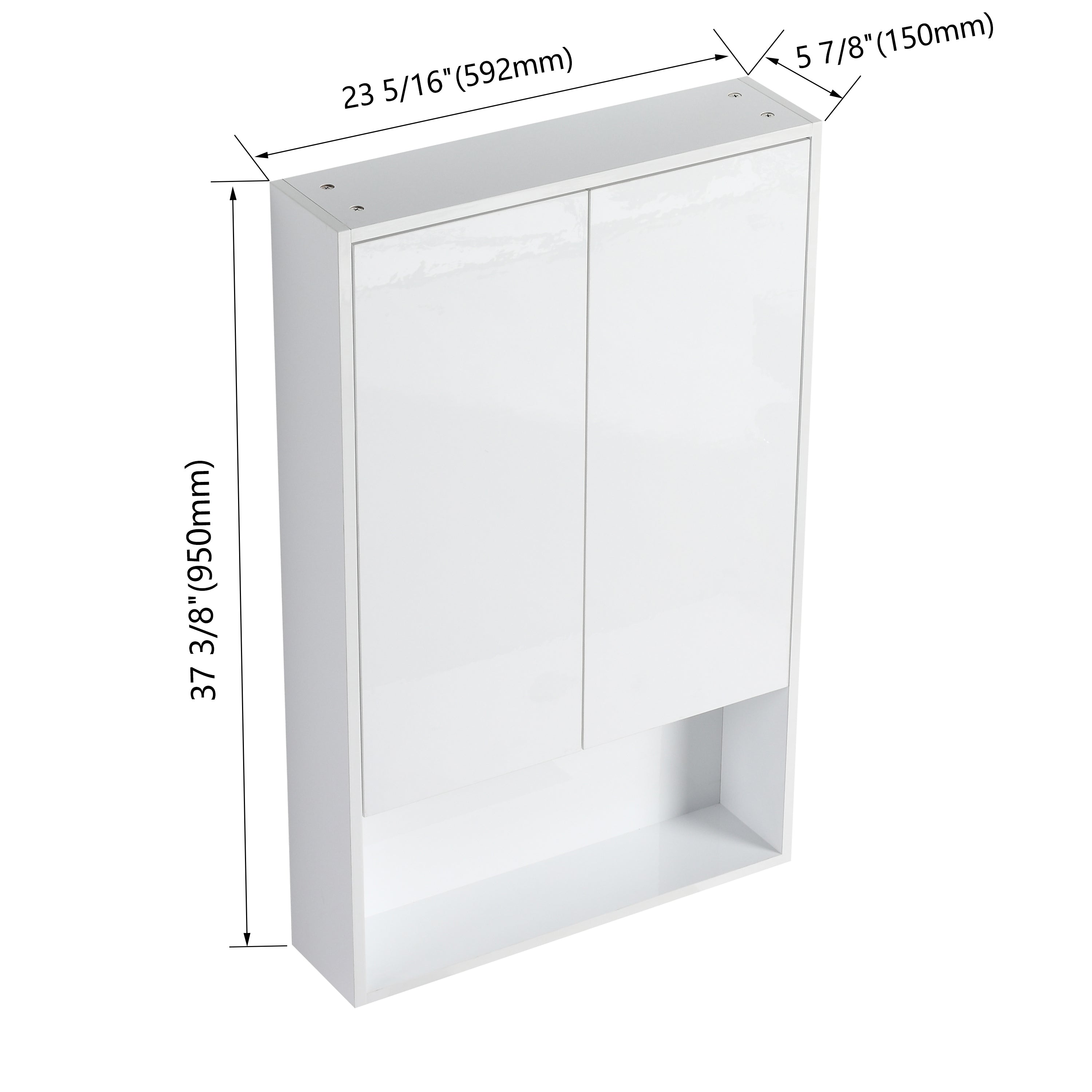Cube 24" Bathroom Wall Cabinet (RTA)