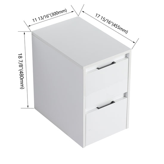 Cube 12" Bathroom Wall Cabinet with Drawers (RTA)