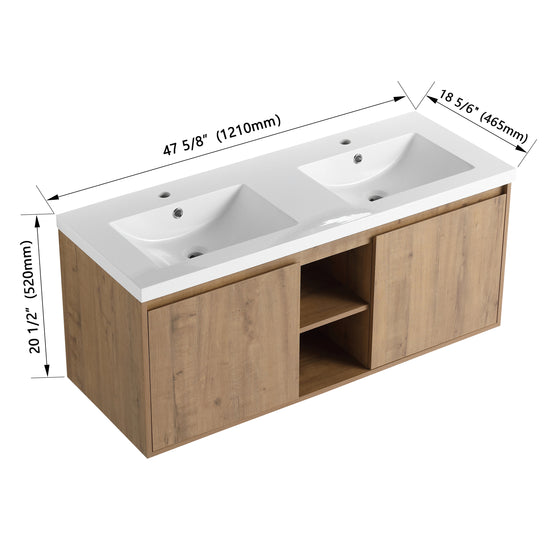 Dualspace 48" Floating Vanity (RTA)