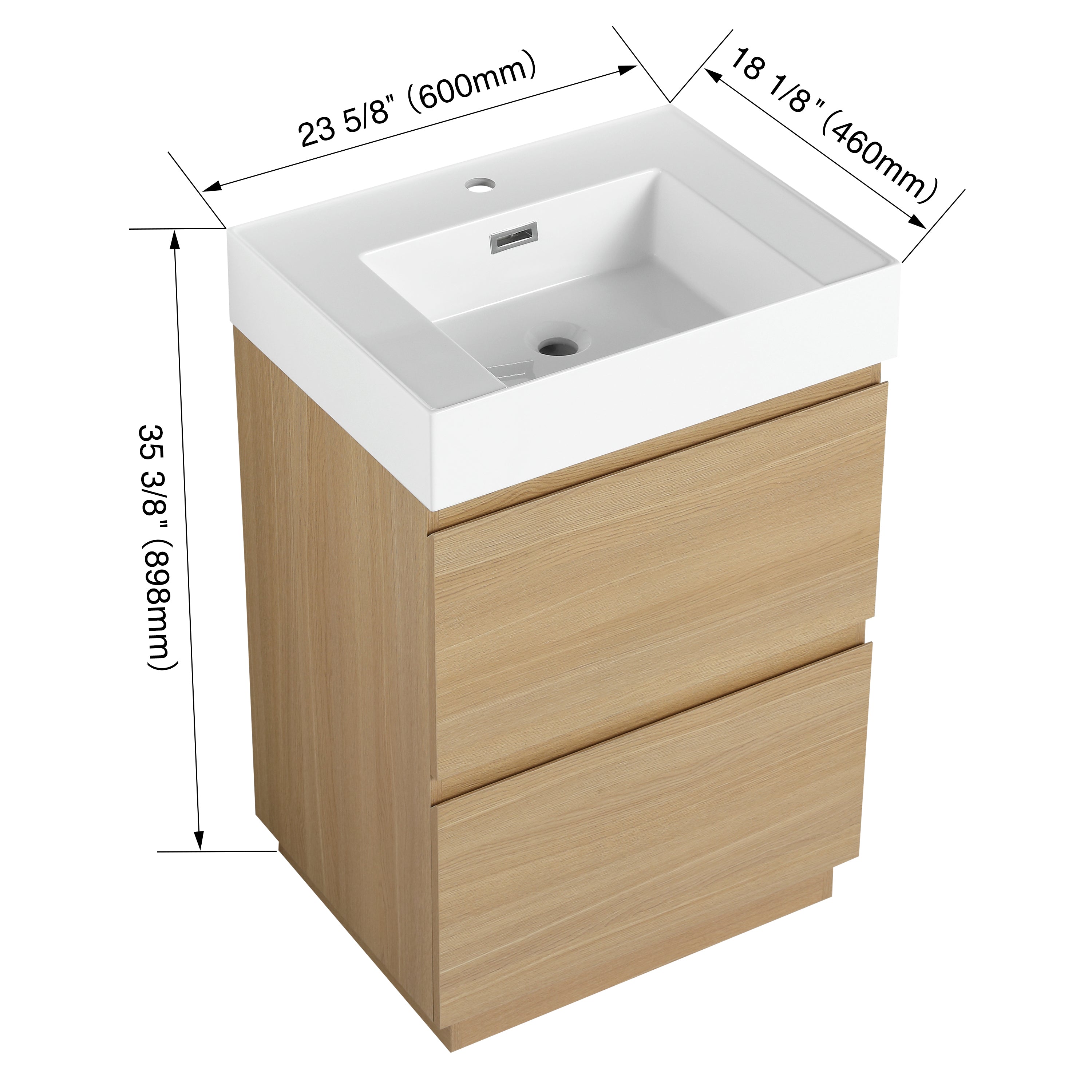 SLAB 24"/30" Freestanding Vanity (RTA)