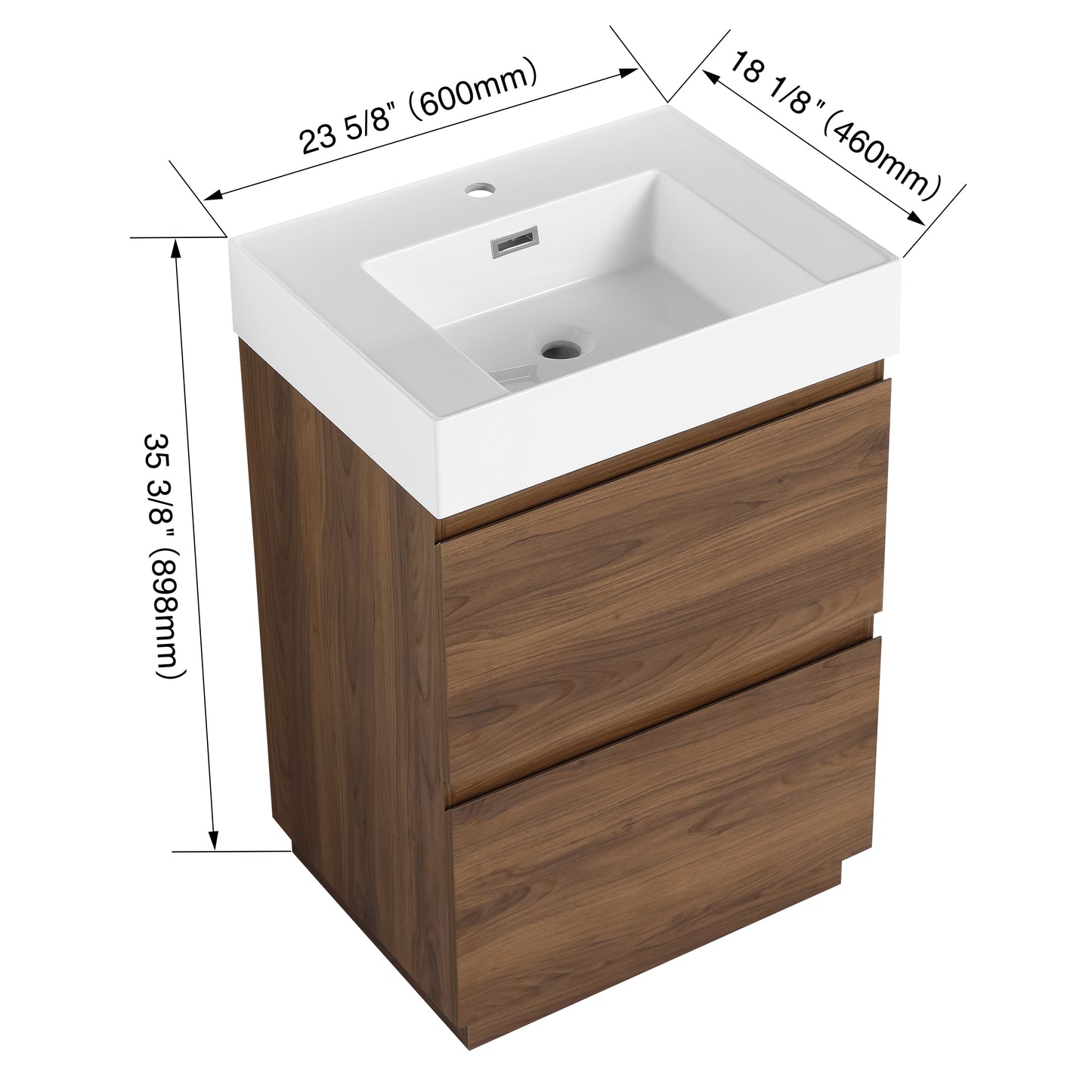 SLAB 24"/30" Freestanding Vanity (RTA)