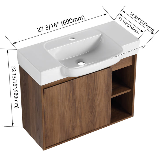 Slimbay 28" Floating Vanity (RTA)