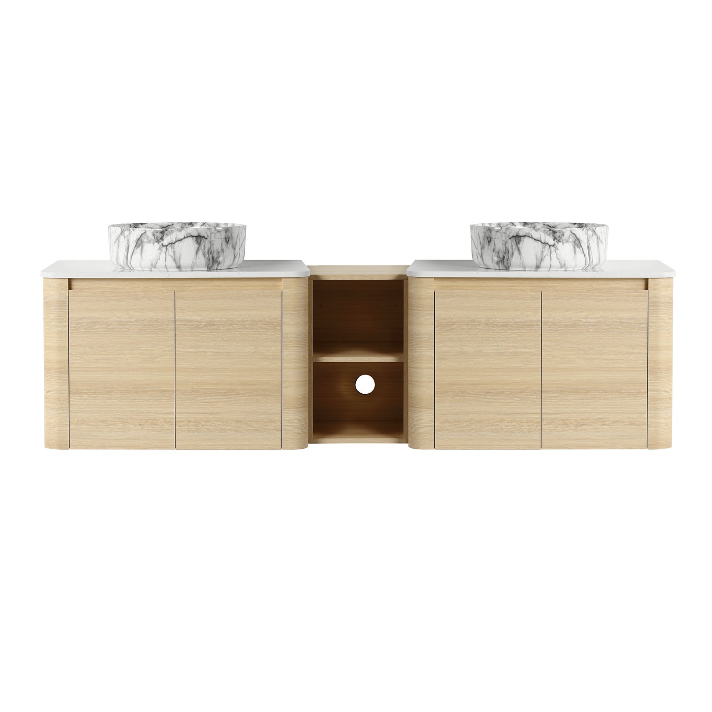 Curvo 30"/42"/54"/72" Floating Vanity (RTA)