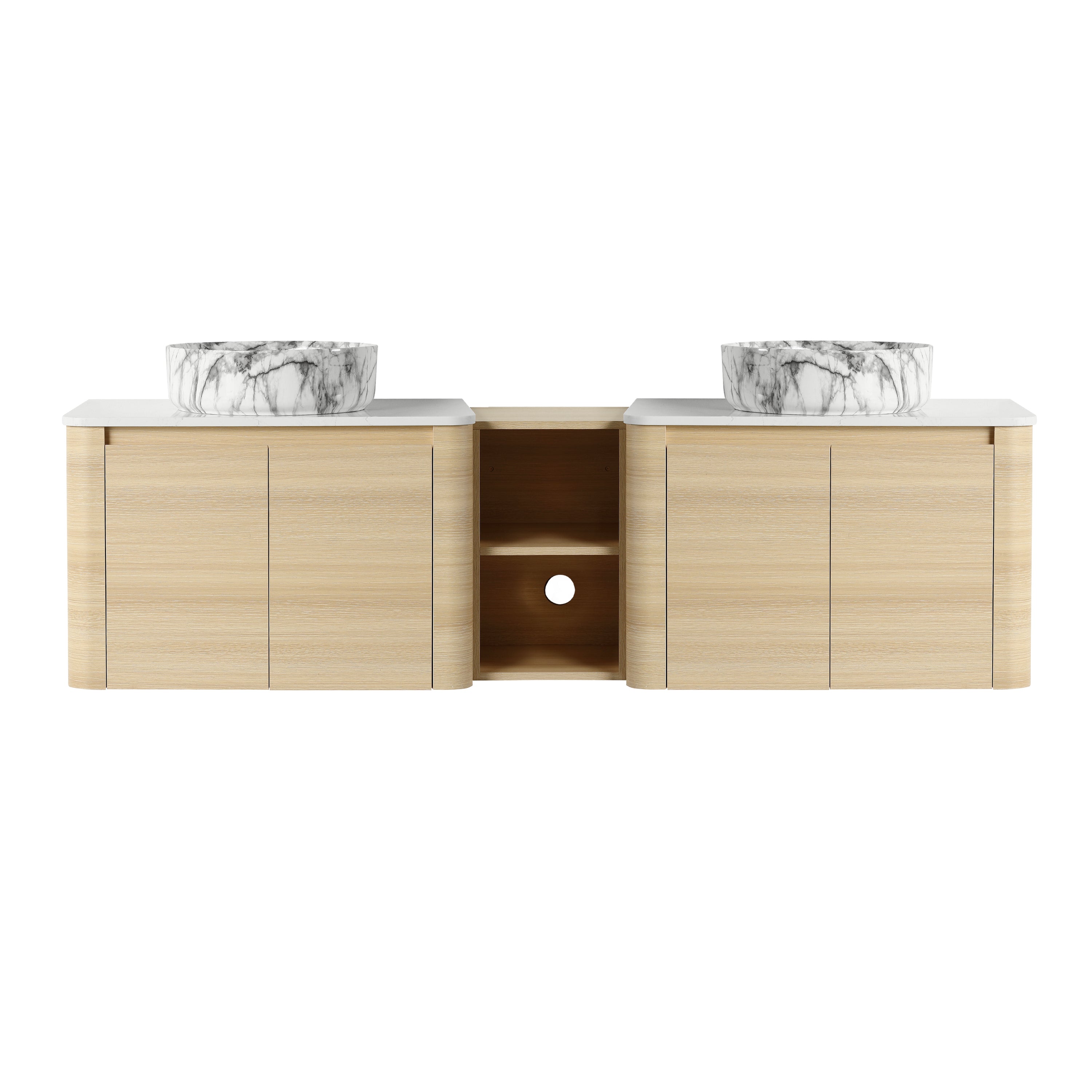 Curvo 30"/42"/54"/72" Floating Vanity (RTA)
