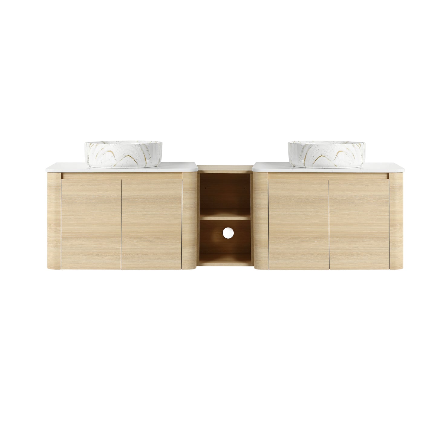Curvo 30"/42"/54"/72" Floating Vanity (RTA)