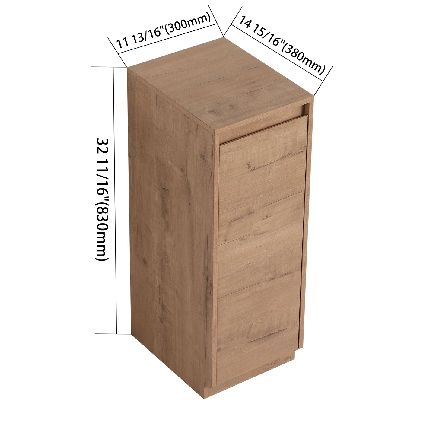 Pebble 12" Side Storage Cabinet (RTA)