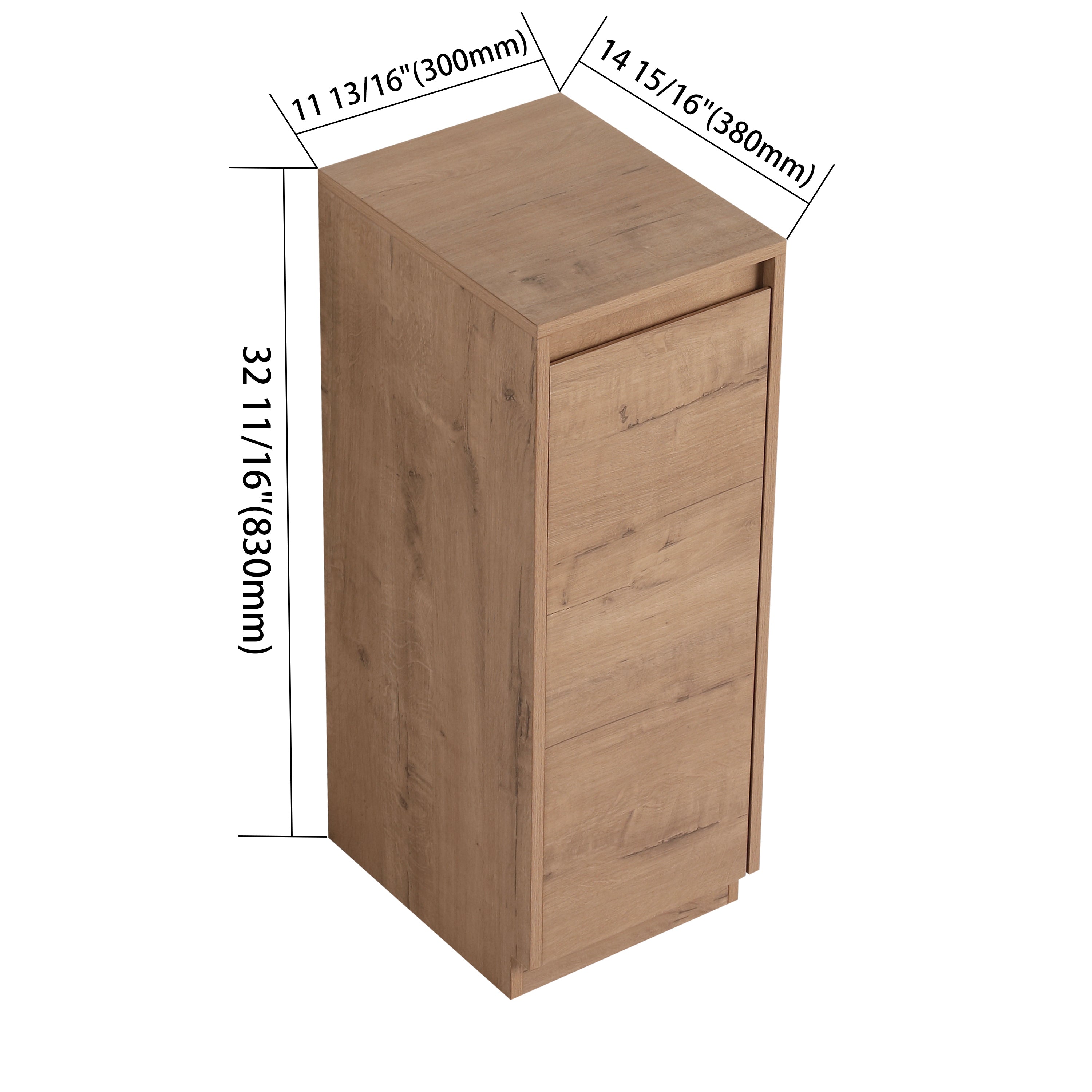 Pebble 12" Side Storage Cabinet (RTA)