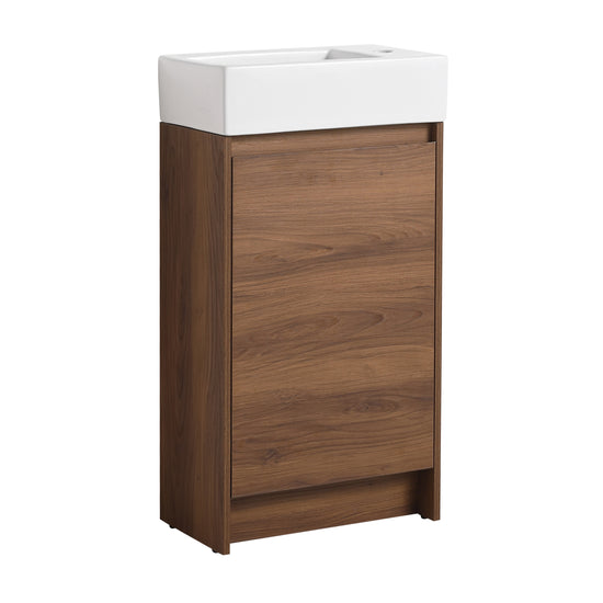 Narrow 18" Freestanding Vanity (Assembled)
