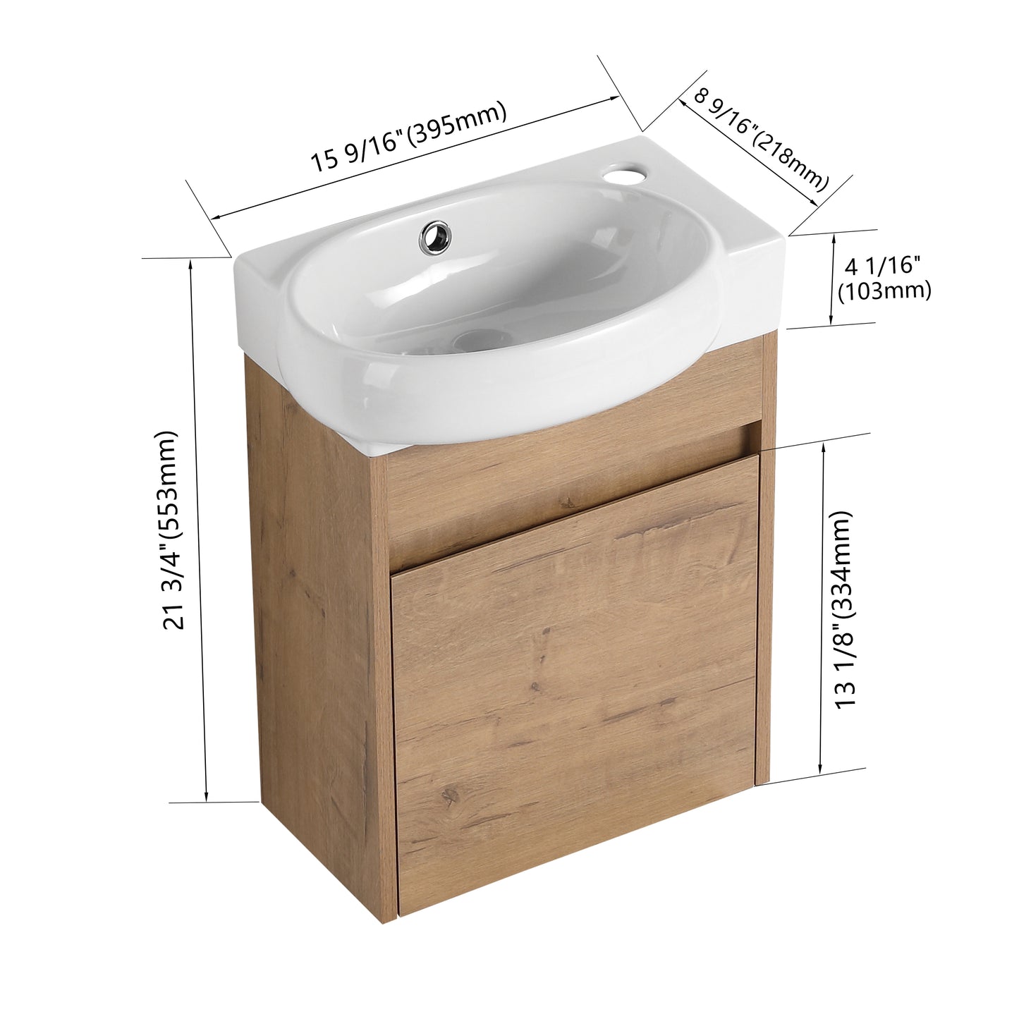 Bend 16" Floating Vanity (RTA)