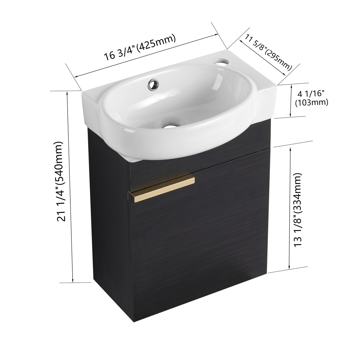 Bend 16" Floating Vanity (RTA)