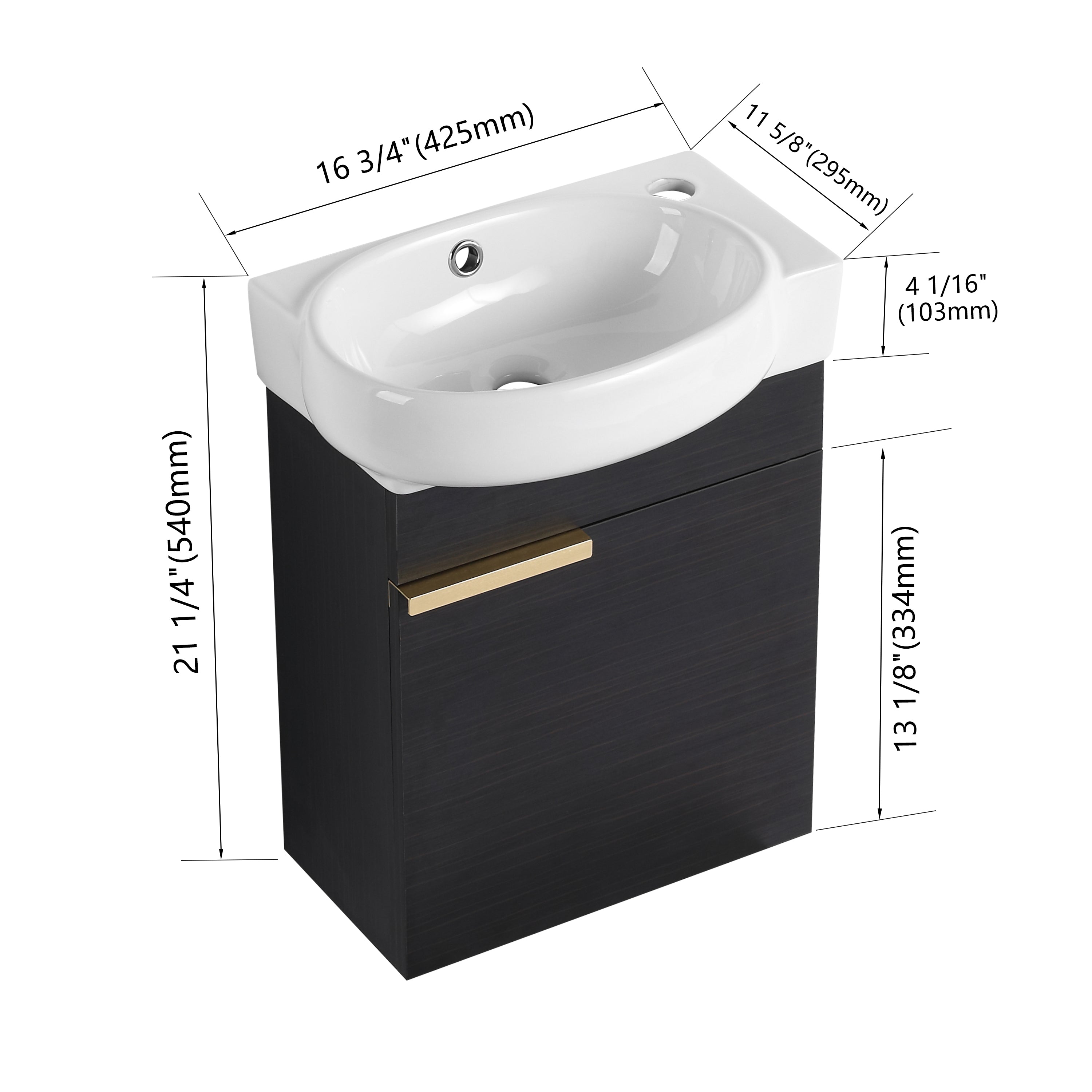 Bend 16" Floating Vanity (RTA)
