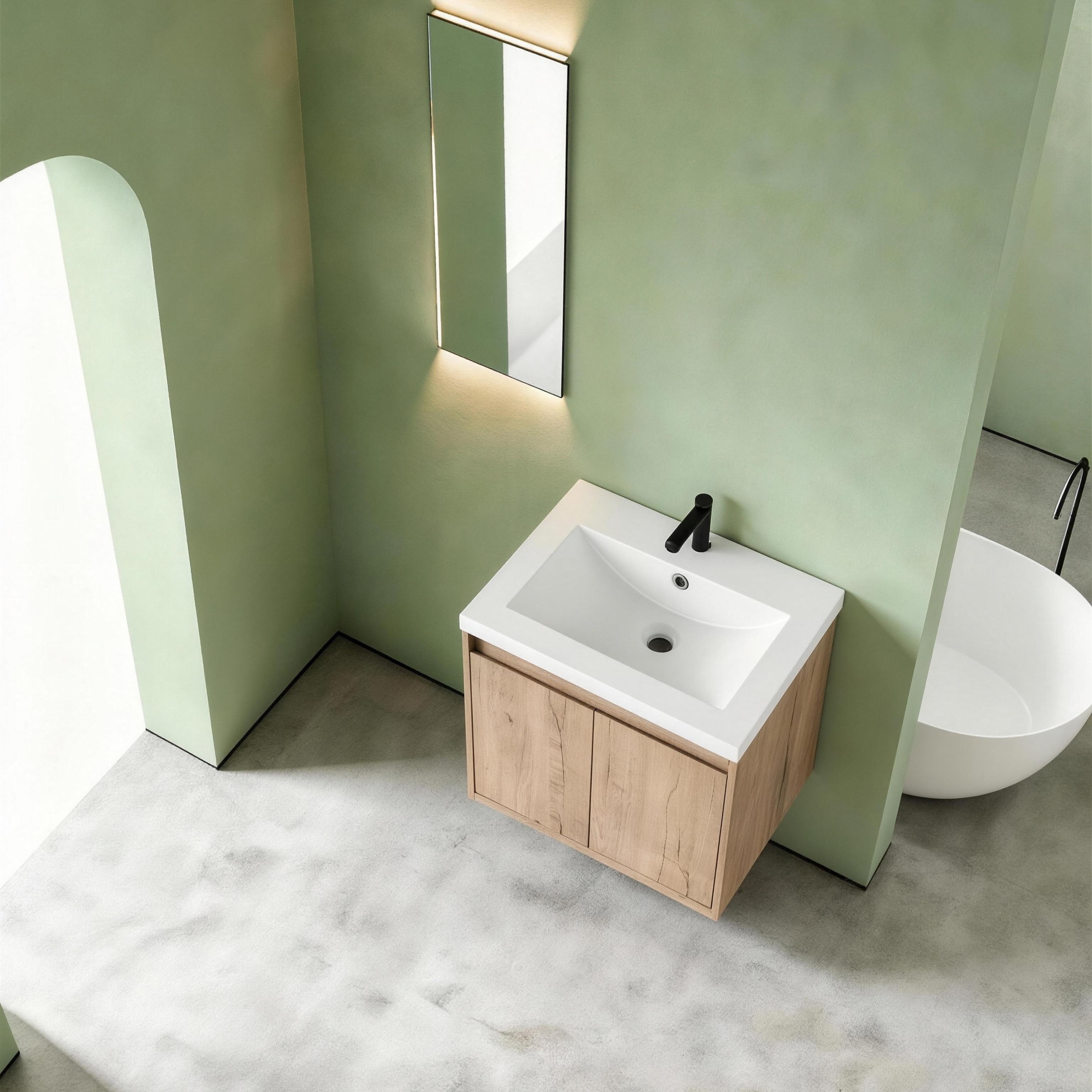Cube Bathroom Cabinet— Mix & Match Wall-Mounted Vanities, Side Cabinets & Top Cabinets (RTA)