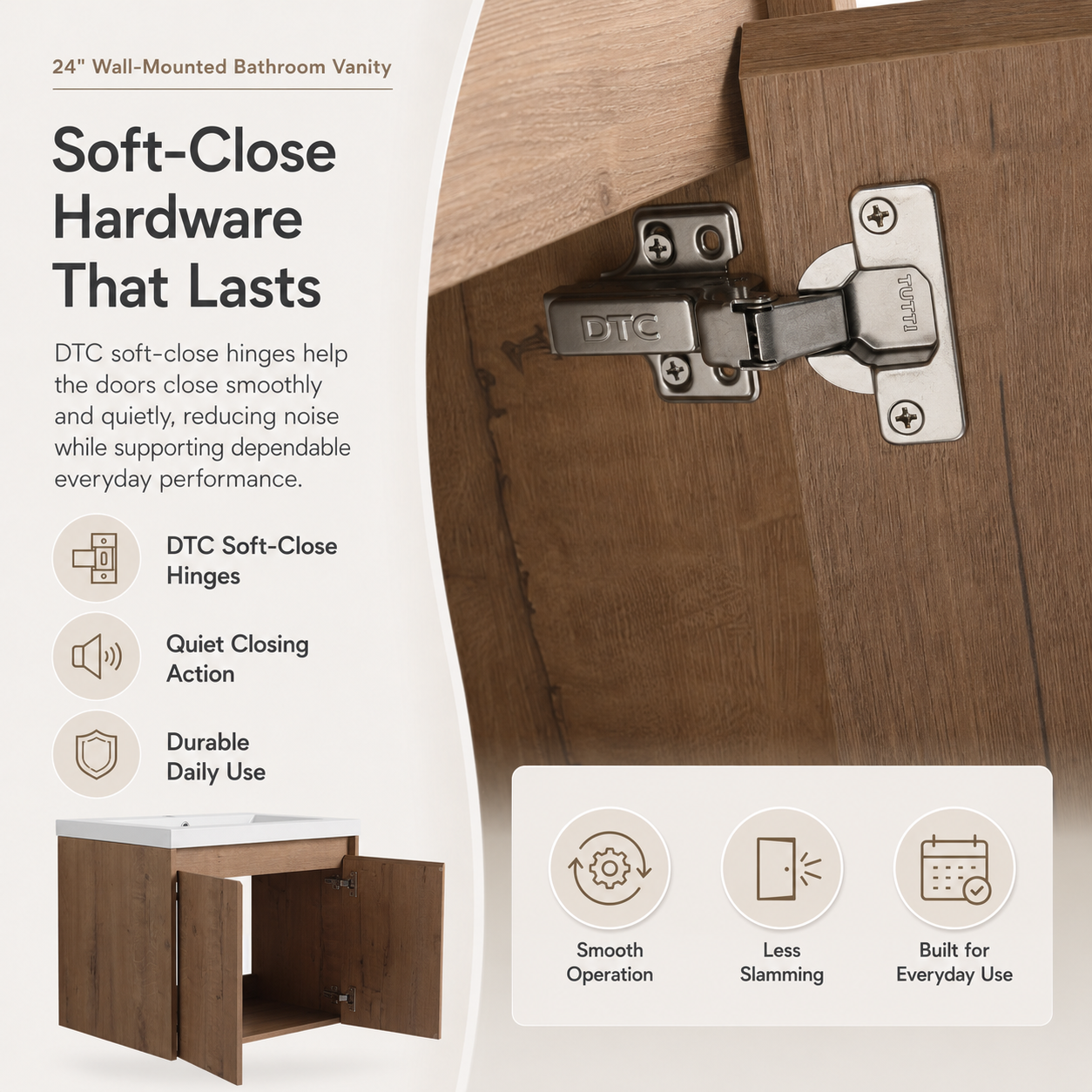 Cube Bathroom Cabinet— Mix & Match Wall-Mounted Vanities, Side Cabinets & Top Cabinets (RTA)
