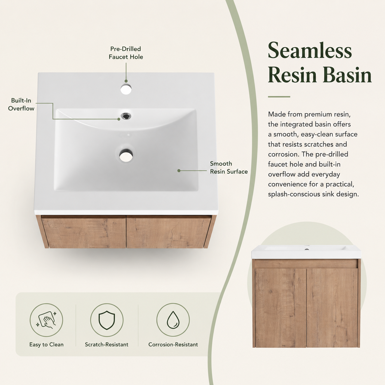 Cube Bathroom Cabinet— Mix & Match Wall-Mounted Vanities, Side Cabinets & Top Cabinets (RTA)